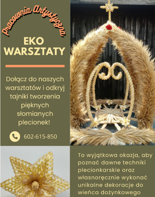 Rękodzieło ze słomy – warsztaty rękodzielnicze